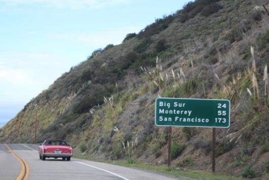 Itt már nem voltunk messze a Monterey-félszigettől, ahol a világ leghíresebb Old-Timer eseményét tartják meg évente a Pebble Beach-i Autókiállítást és Aukciót.